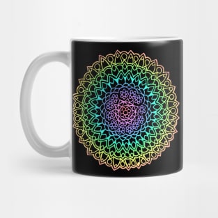 Pastel Rainbow Mandala Mug